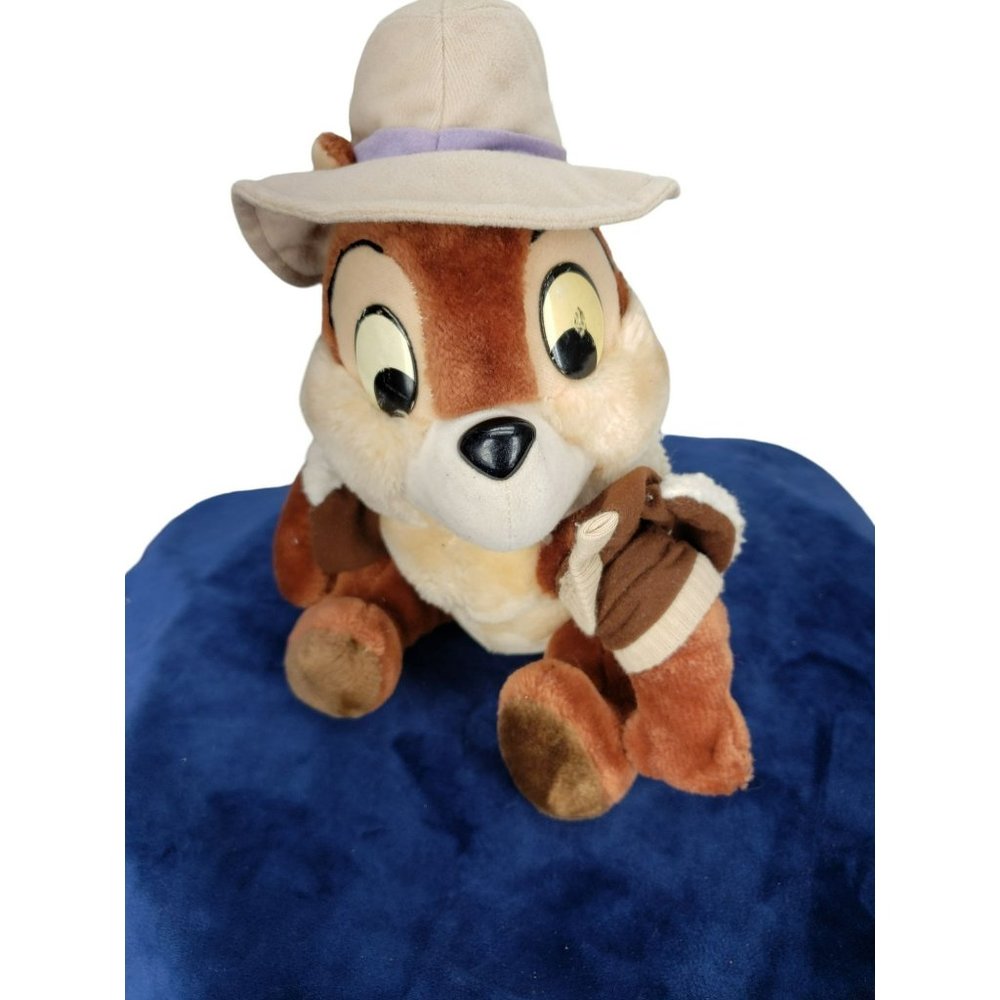 Walt Disney World Chipmunk CHIP Rescue Ranger Plush with Hat and Vest 11"